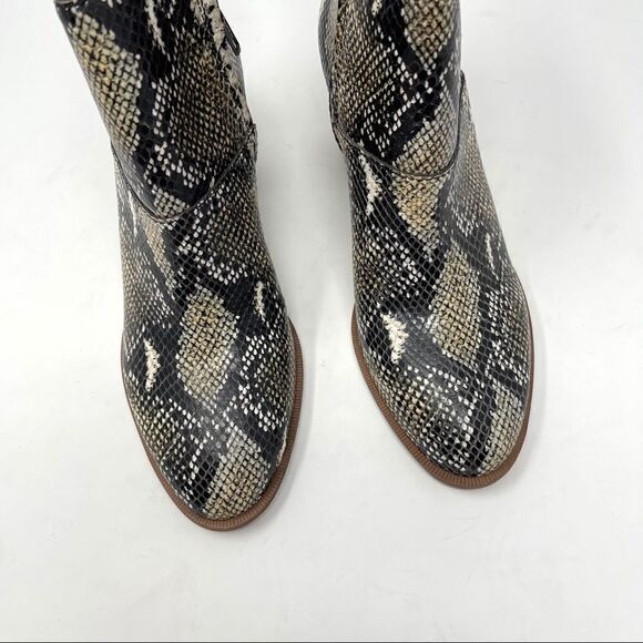 Madewell Snake Leather Embossed Ankle Boot Size 9 - Picture 5 of 10